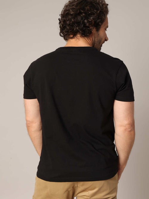 T-shirt 100% coton avec imprimé moto et message « Last Life Deluxe ». 'Deeluxe' - Kiabi