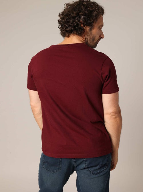 T-shirt 100% coton avec imprimé moto et message « Last Life Deluxe ». 'Deeluxe' - Kiabi