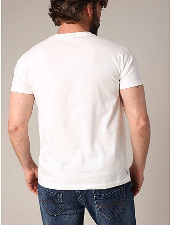 T-shirt 100 % coton avec imprimé original « chien en veste de mécanicien » 'deeluxe'