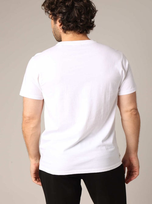 T-shirt 100% coton avec imprimé original d'un chien en costume et lunettes 'Deeluxe' - Kiabi