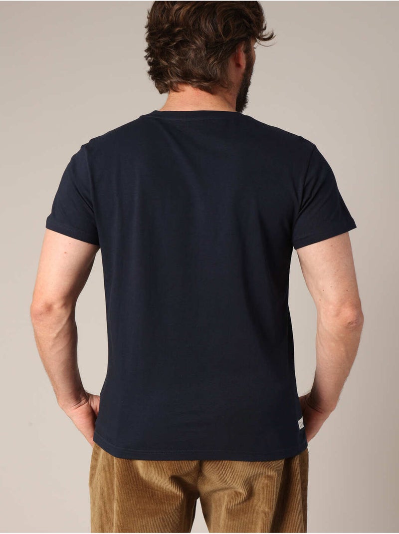 T-shirt 100 % coton avec imprimé ours original 'Deeluxe' Bleu marine - Kiabi