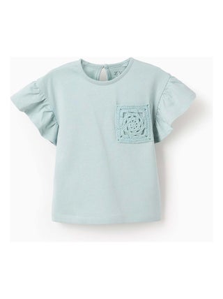 T-shirt 100% coton avec Volants