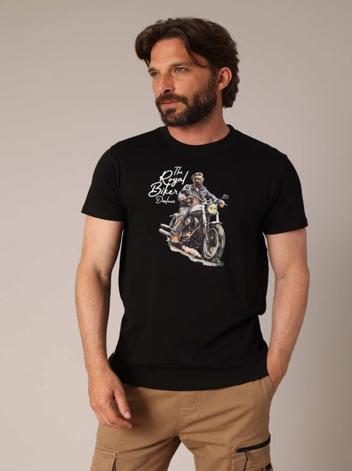 T-shirt 100 % coton imprimé moto 'Deeluxe' - Kiabi