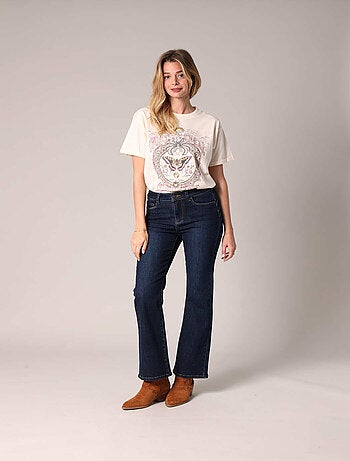 T-shirt 100 % coton imprimé papillon 'Deeluxe'