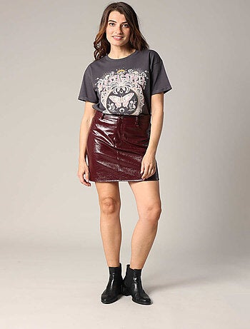 T-shirt 100 % coton imprimé papillon 'Deeluxe'