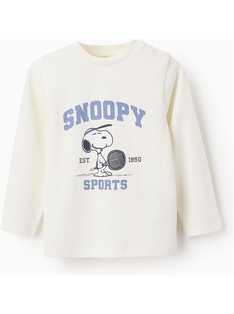 T-shirt 100% coton, imprimé Snoopy OLYMPIA Blanc - Kiabi