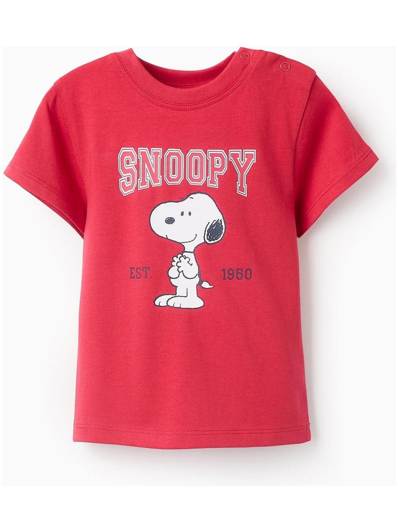 T-shirt 100% coton, imprimé Snoopy OLYMPIA Rouge - Kiabi