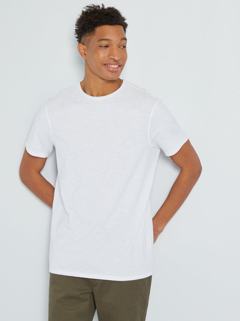 T-shirt  +1m90 blanc - Kiabi