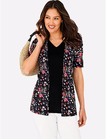 T-shirt 2 En 1 100% Viscose - Taille Standard - Moda Vilona
