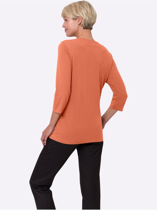 T-shirt 2 En 1 Aspect 2 En 1 - Taille Standard - Moda Vilona - Kiabi