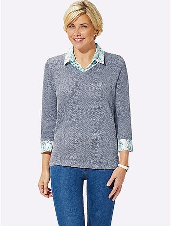 T-shirt 2 en 1 aspect 2 en 1 - taille standard - witt
