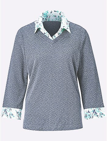 T-shirt 2 en 1 aspect 2 en 1 - taille standard - witt