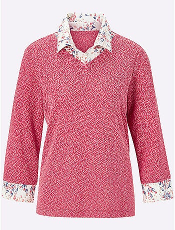 T-shirt 2 en 1 aspect 2 en 1 - taille standard - witt