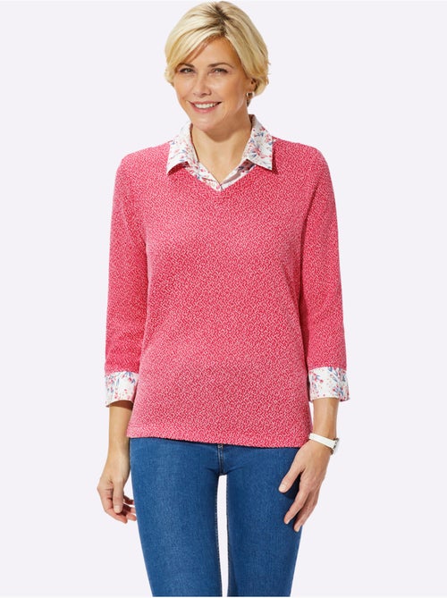 T-shirt 2 en 1 aspect 2 en 1 - taille standard - witt - Kiabi