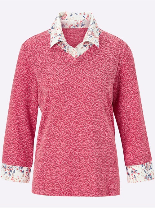 T-shirt 2 en 1 aspect 2 en 1 - taille standard - witt - Kiabi