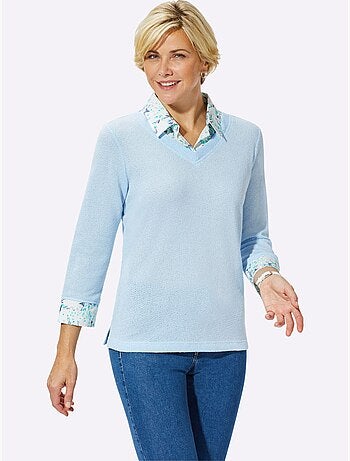 T-shirt 2 en 1 aspect 2 en 1 - taille standard - witt