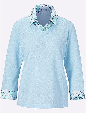 T-shirt 2 en 1 aspect 2 en 1 - taille standard - witt