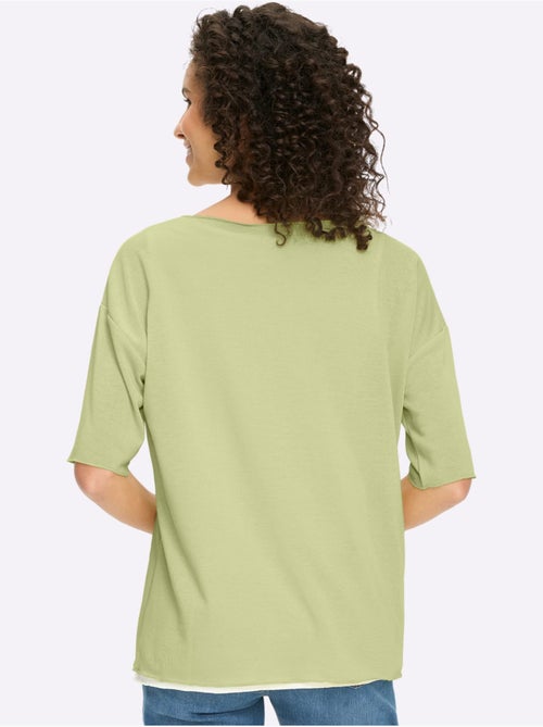 T-shirt 2 en 1 aspect 2 en 1 tendance - taille standard - helline - Kiabi