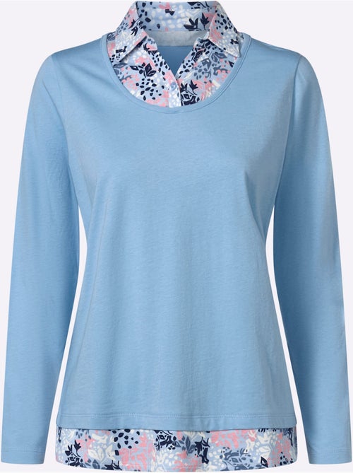 T-shirt 2 En 1 Aspect 2 En 1 Tendance - Taille Standard - Moda Vilona - Kiabi T-shirt 2 En 1 Aspect 2 En 1 Tendance - Taille Standard - Moda Vilona - Kiabi