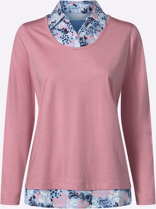 T-shirt 2 En 1 Aspect 2 En 1 Tendance - Taille Standard - Moda Vilona - Kiabi T-shirt 2 En 1 Aspect 2 En 1 Tendance - Taille Standard - Moda Vilona - Kiabi