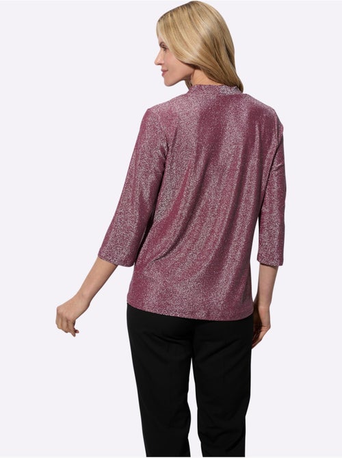 T-shirt 2 En 1 Fil Argenté Brillant Couleur Argenté - Taille Standard - Moda Vilona - Kiabi T-shirt 2 En 1 Fil Argenté Brillant Couleur Argenté - Taille Standard - Moda Vilona - Kiabi