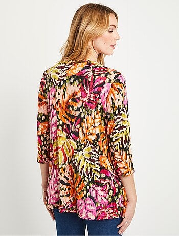 T-shirt 2 en 1 long imprimé