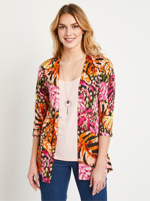 T-shirt  2 en 1 long imprimé - Kiabi