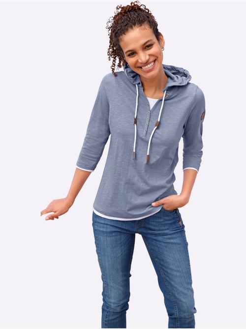 T-shirt 2 en 1 pur coton - taille standard - witt - Kiabi