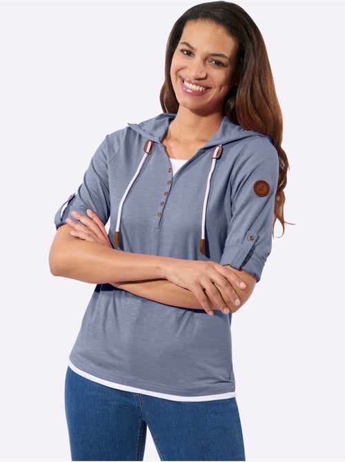 T-shirt 2 en 1 pur coton - taille standard - witt - Kiabi