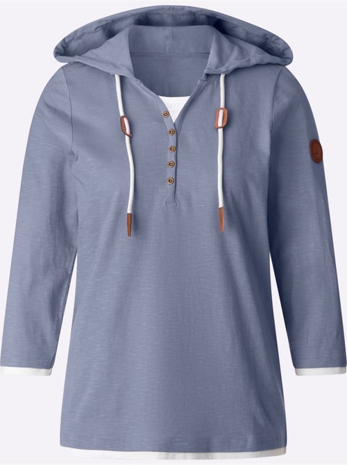 T-shirt 2 en 1 pur coton - taille standard - witt - Kiabi