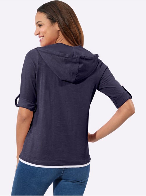 T-shirt 2 en 1 pur coton - taille standard - witt - Kiabi T-shirt 2 en 1 pur coton - taille standard - witt - Kiabi