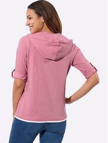 T-shirt 2 en 1 pur coton - taille standard - witt