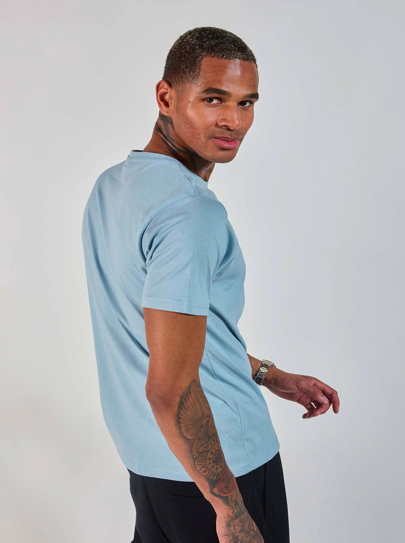 T-shirt  231035 Redskins Bleu clair - Kiabi