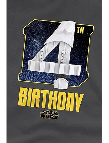 T-shirt 4ème anniversaire motif stormtrooper style espace - la guerre des étoiles