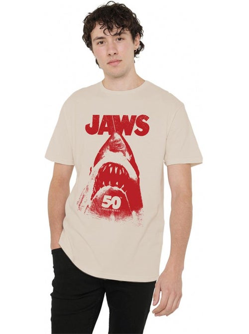 T-shirt 50ème motif/style requin poster - les dents de la mer - Kiabi T-shirt 50ème motif/style requin poster - les dents de la mer - Kiabi