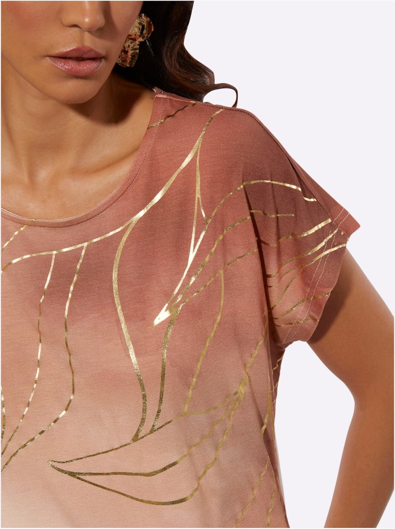 T-shirt 95% Viscose - Taille Standard - Helline Ecru - Kiabi