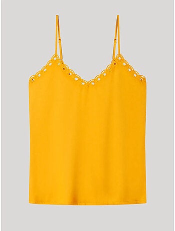 T-shirt à bretelles satinée