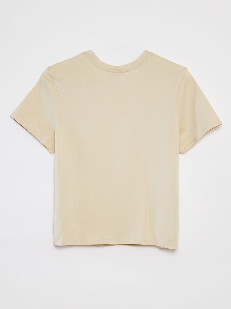 T-shirt à broderie anglaise 'JDY' BEIGE - Kiabi