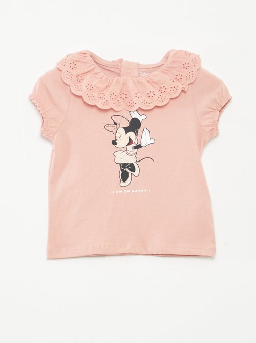 T-shirt à broderie anglaise 'Minnie' - Kiabi
