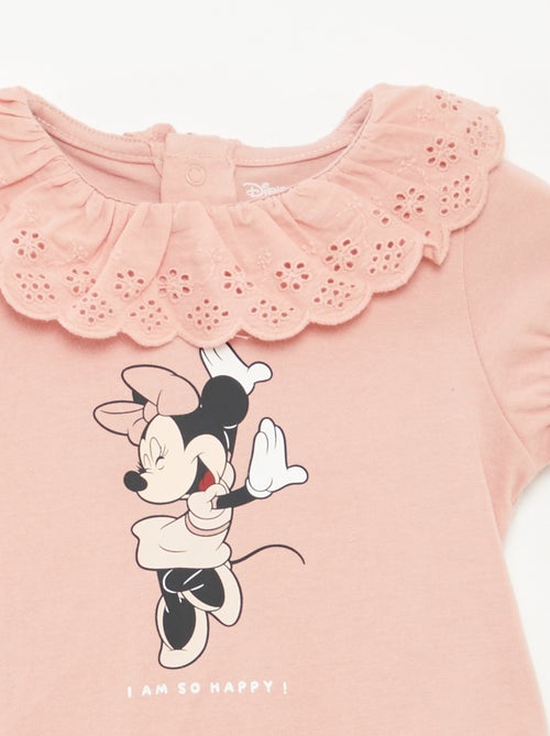 T-shirt à broderie anglaise 'Minnie' - Kiabi