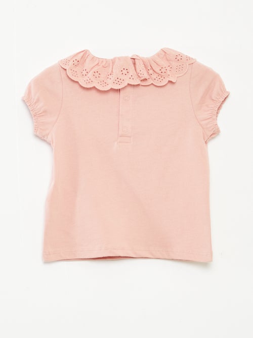 T-shirt à broderie anglaise 'Minnie' - Kiabi