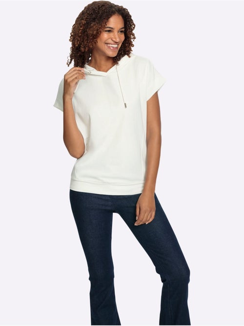 T-shirt à Capuche 50% Coton - Taille Standard - Witt - Kiabi