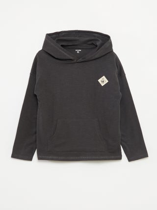 T-shirt à capuche à manches longues