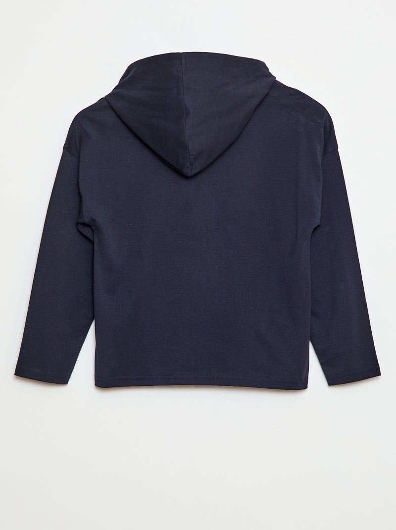 T-shirt à capuche 'Marvel' Bleu marine - Kiabi