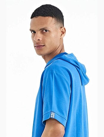 T-shirt à capuche oversize avec détails d'accessoires tommy