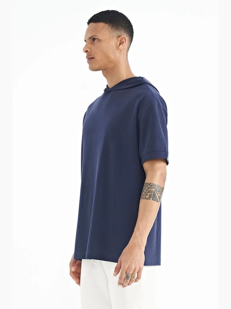 T-shirt à capuche oversize tommy avec détails d'accessoires tommy Bleu cobalt - Kiabi