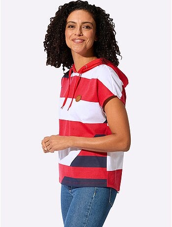T-shirt à Capuche Pur Coton - Taille Standard - Witt