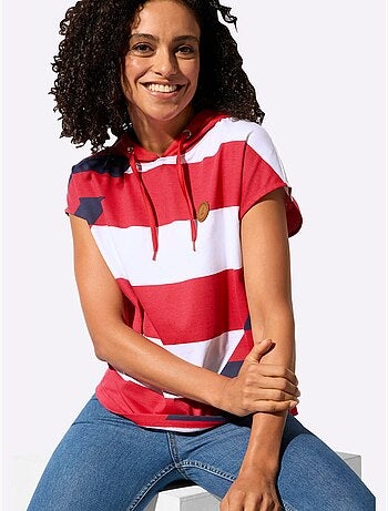 T-shirt à Capuche Pur Coton - Taille Standard - Witt