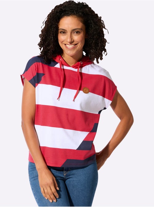 T-shirt à Capuche Pur Coton - Taille Standard - Witt - Kiabi