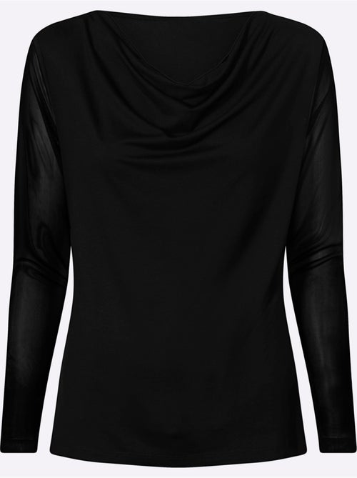 T-shirt à col bénitier - taille standard - helline - Kiabi T-shirt à col bénitier - taille standard - helline - Kiabi